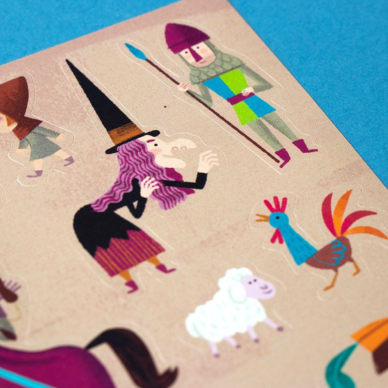 <p>100 autocollants médiévaux</p>